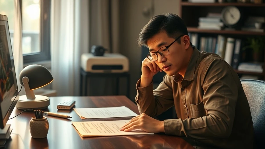 Ảnh nhà đầu tư cân nhắc rủi ro crypto