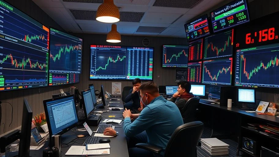 Biến động thị trường crypto với biểu đồ giá.