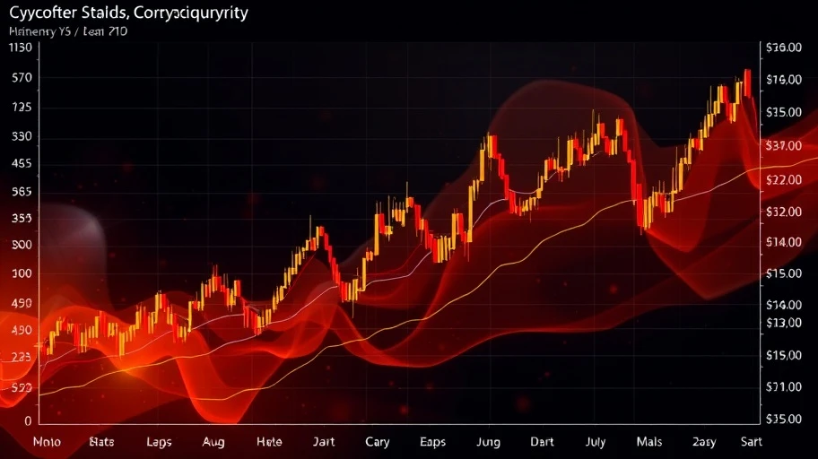 Biểu đồ giá tiền mã hóa với biến động lớn