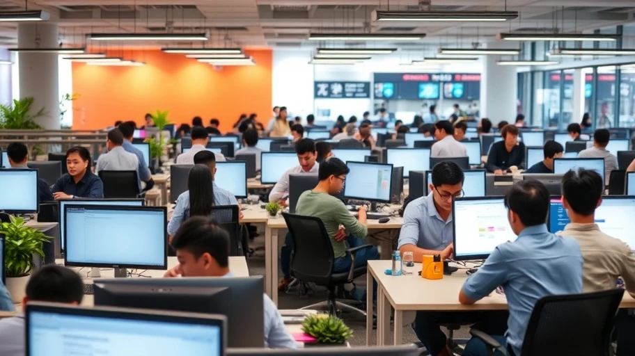 Changpeng Zhao đang họp với đội ngũ Binance.