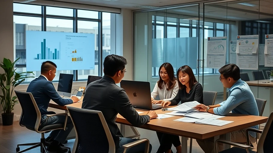 Đội ngũ chuyên gia tài chính đánh giá báo cáo tài chính.