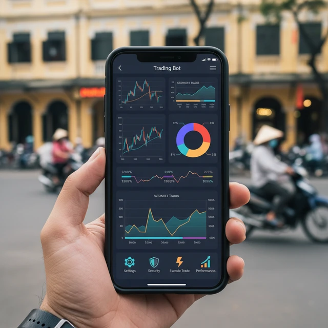 Giao diện bot giao dịch, các tính năng.