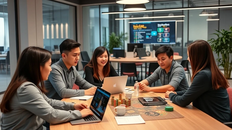 Hình ảnh chiến lược kinh doanh trong crypto gambling