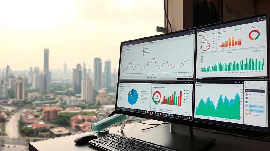Hình ảnh công cụ phân tích thị trường crypto.