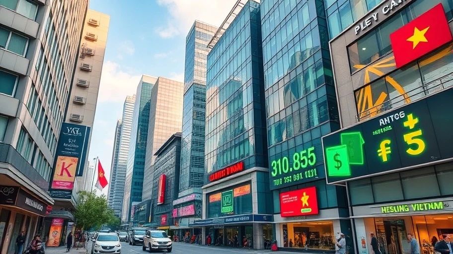 Hình ảnh của khu vực tài chính, tượng trưng cho ý nghĩa của vốn hóa trong crypto.