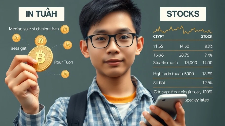 Hình ảnh đầu tư Crypto và Chứng khoán