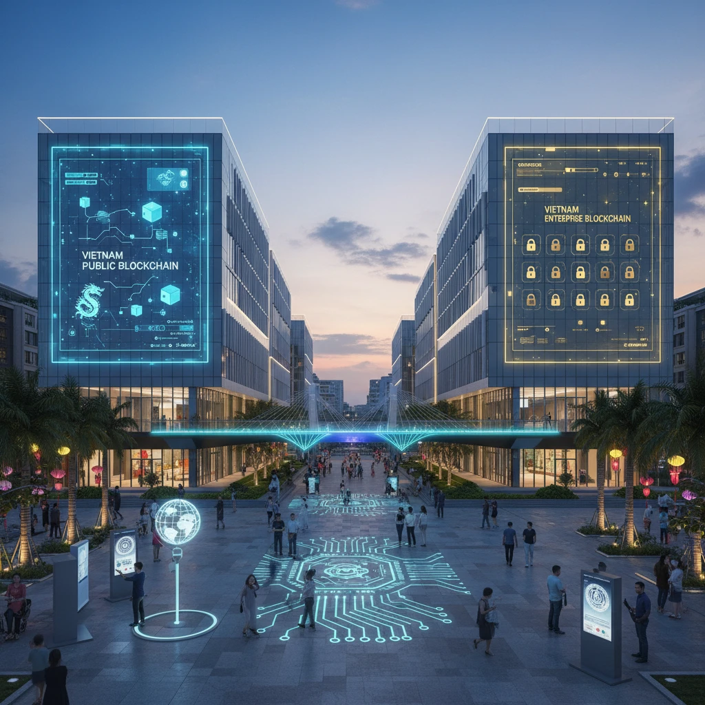 Hình ảnh kiến trúc blockchain lai của Crypto XDC