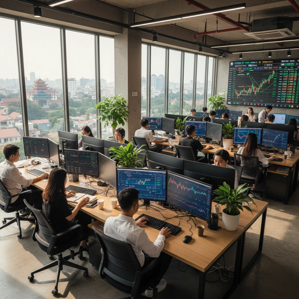 Hình ảnh minh họa thị trường tiền điện tử tại Việt Nam