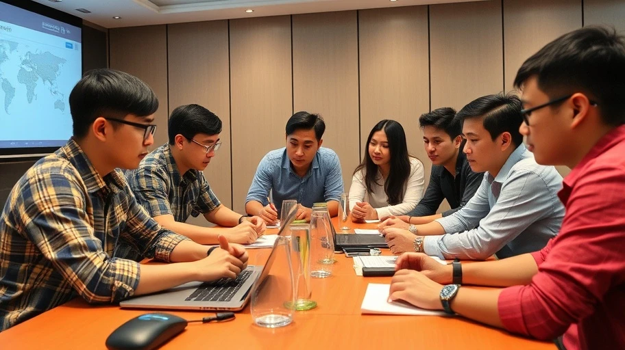 Hình ảnh nhà đầu tư trẻ học về thị trường tiền mã hóa.