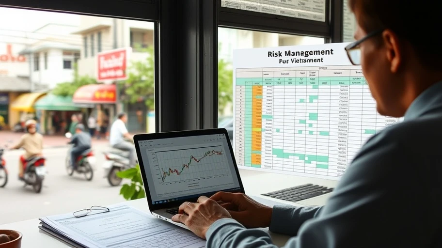 Hình ảnh quản lý rủi ro trong giao dịch crypto.