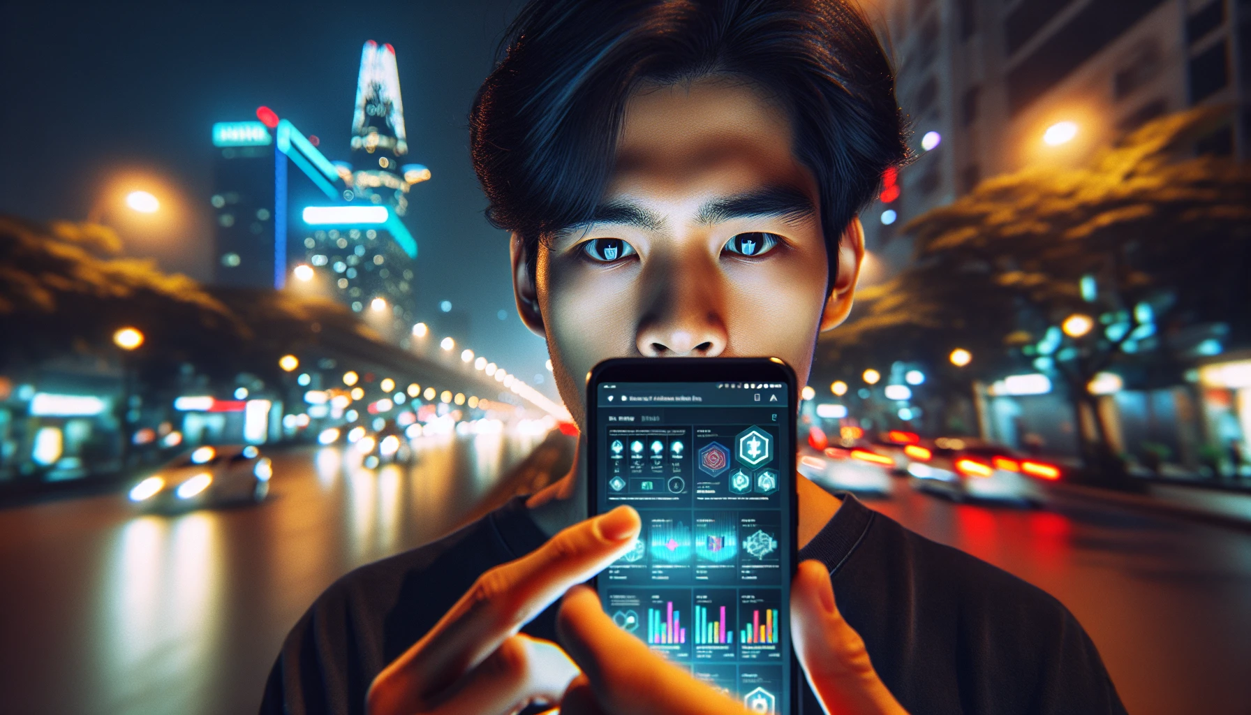 Hình ảnh sử dụng ví bảo mật crypto trên smartphone