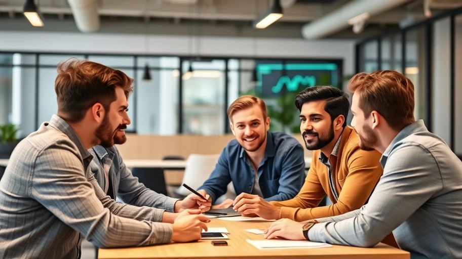 Hình ảnh thảo luận chiến lược giao dịch crypto.