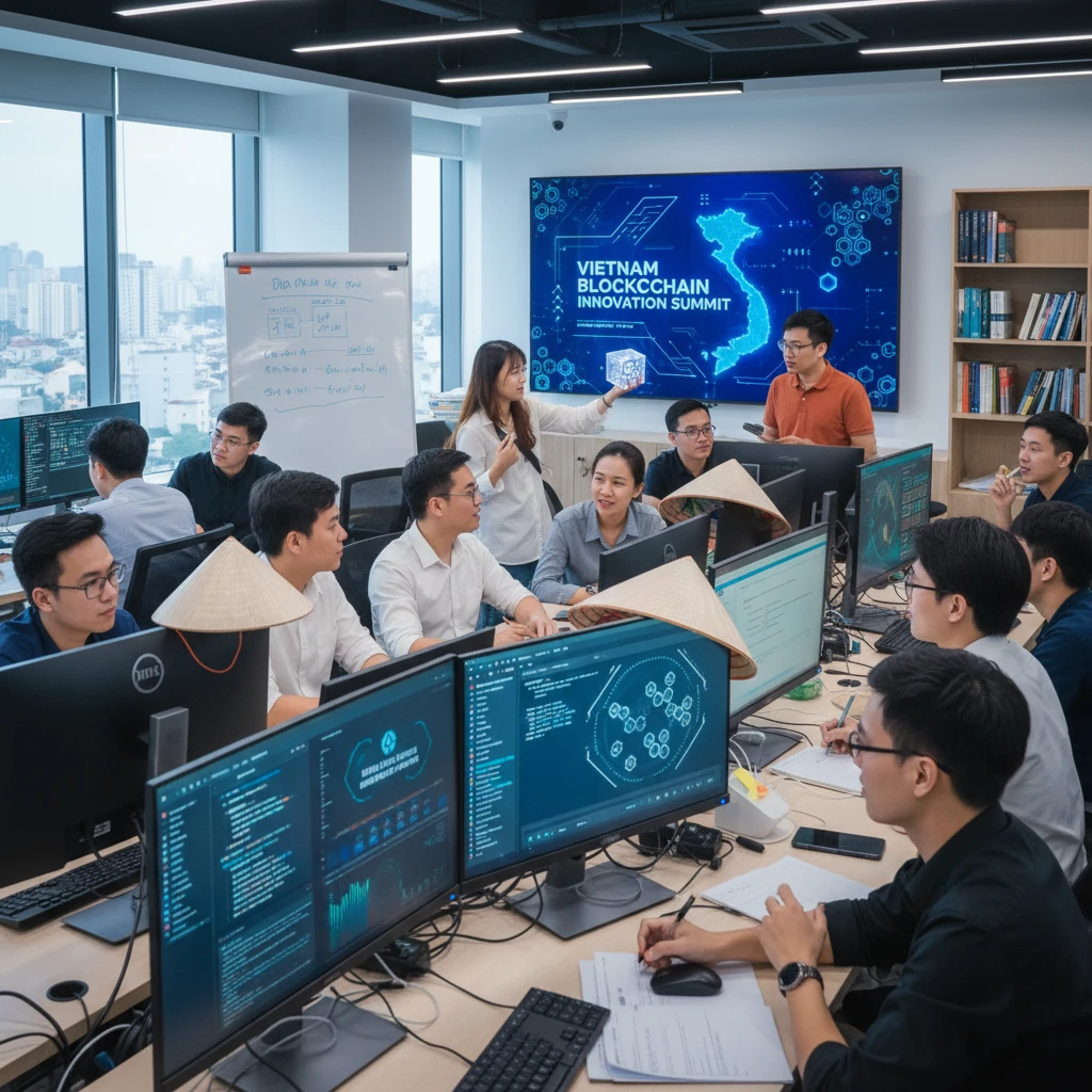 Hình ảnh về công nghệ blockchain tại Việt Nam
