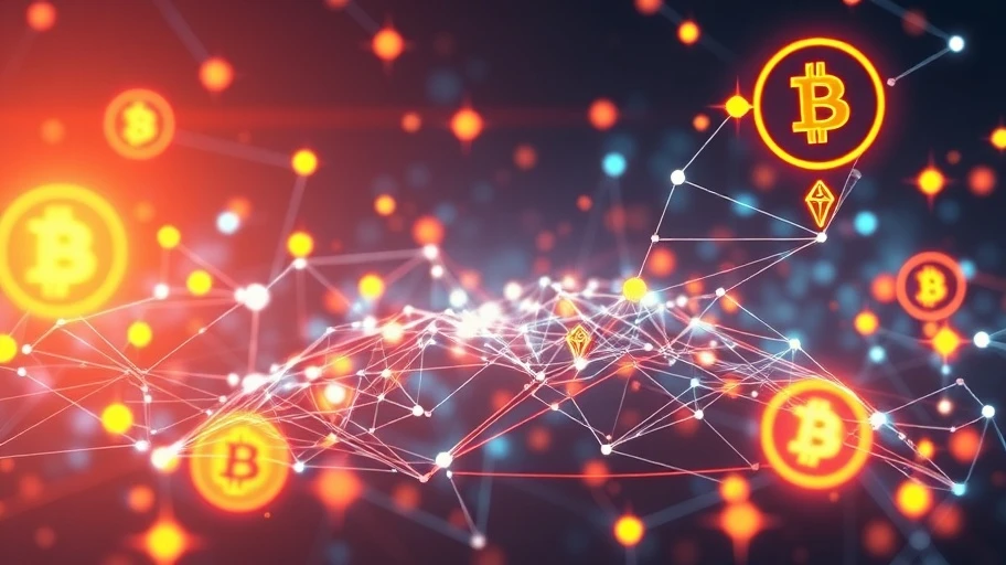 Mạng lưới số hóa tương lai và biểu tượng crypto