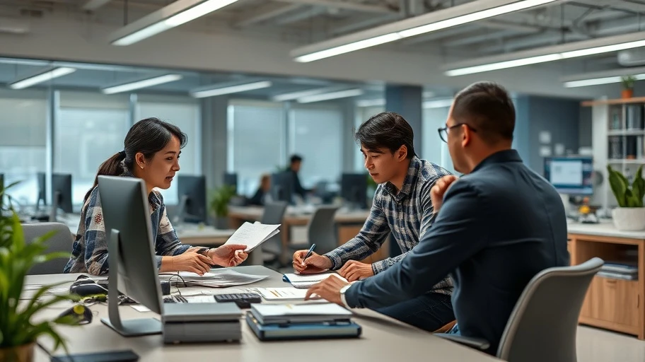 Nhóm thảo luận về quy trình báo cáo lỗi