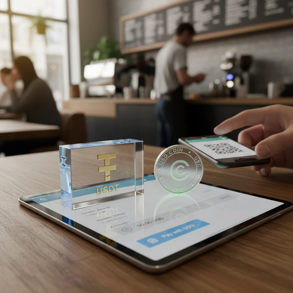 Tether USDT và USD Coin USDC trong top crypto holdings