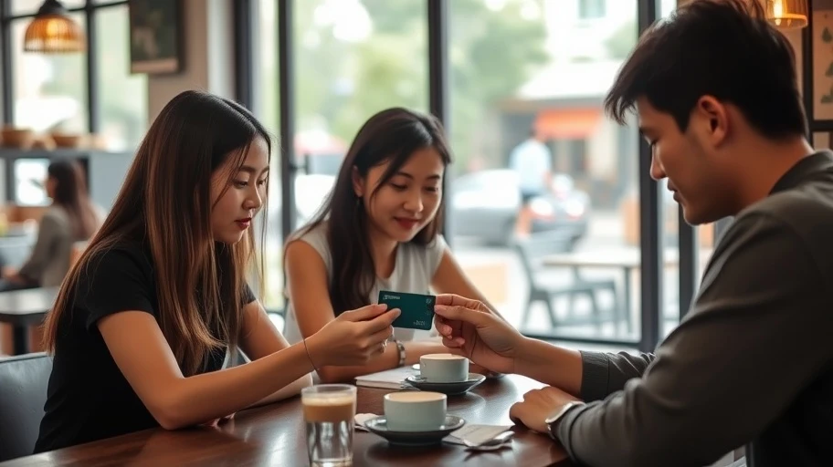 thẻ crypto sử dụng tại quán cafe