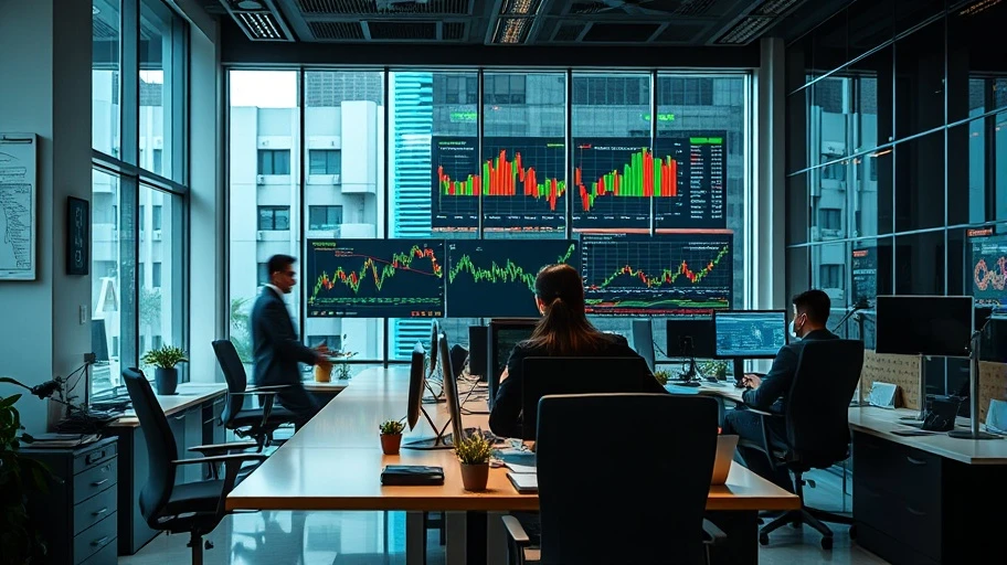 Văn phòng hiện đại với Binance Coin
